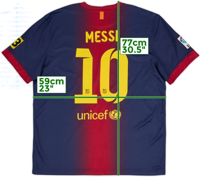 2012-13 Barcelona Home Shirt Messi #10 - 8/10 - (XL)