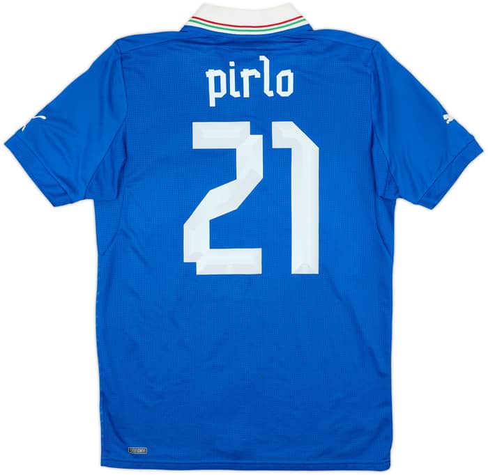 2012-13 Italy Home Shirt Pirlo #21 - 7/10 - (M)