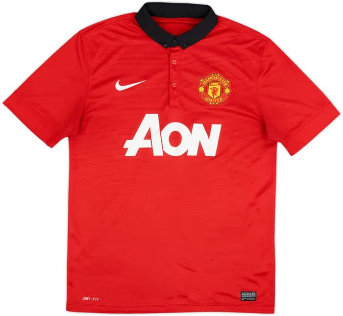 2013-14 Manchester United Home Shirt Rooney #10 - 8/10 - (M)