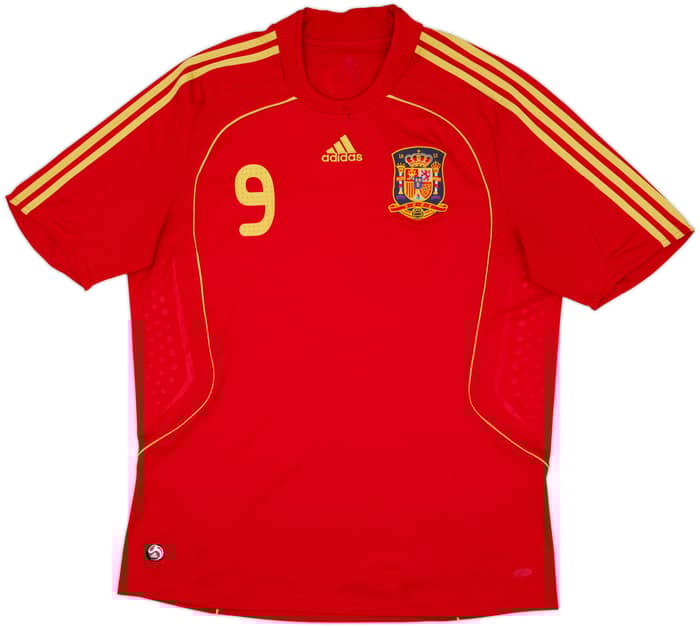 2007-09 Spain Home Shirt Torres #9 - 6/10 - (XL)