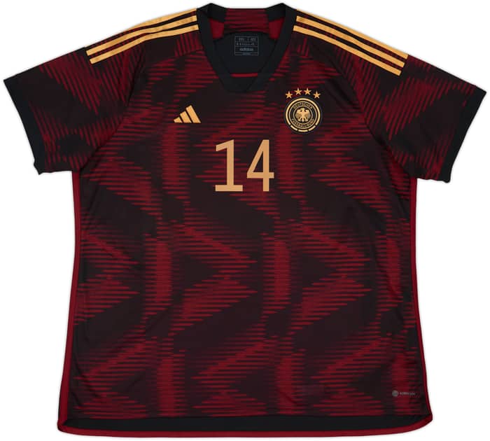 2022-23 Germany Away Shirt Musiala #14 - 9/10 - (3XL)