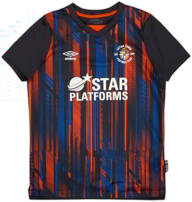 2021-22 Luton Town Away Shirt - 8/10 - (L.Boys)