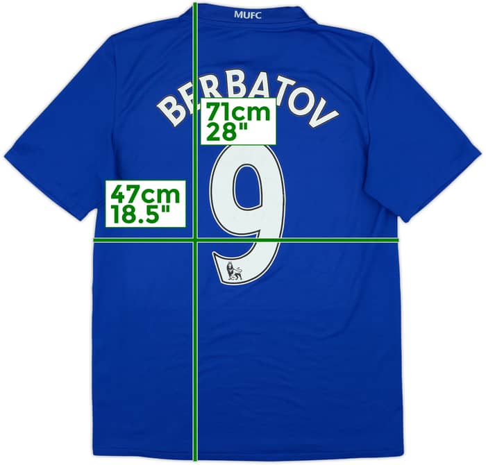 2008-09 Manchester United Third Shirt Berbatov #9 - 5/10 - (S)