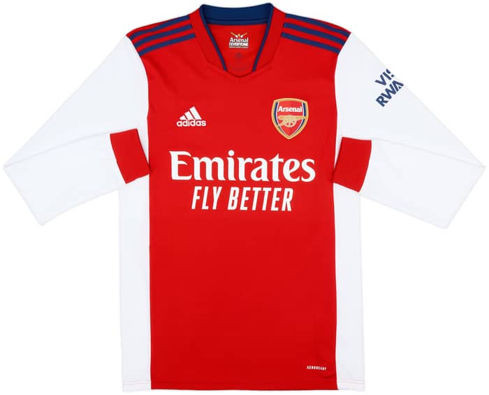 2021-22 Arsenal Home L/S Shirt Saka #7 - 10/10 - (S)