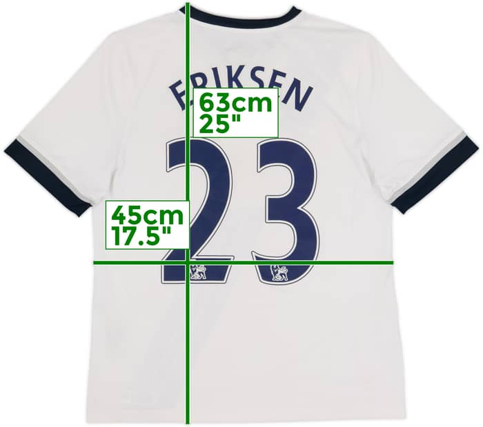 2015-16 Tottenham Home Shirt Eriksen #23 - 6/10 - (XL.Boys)
