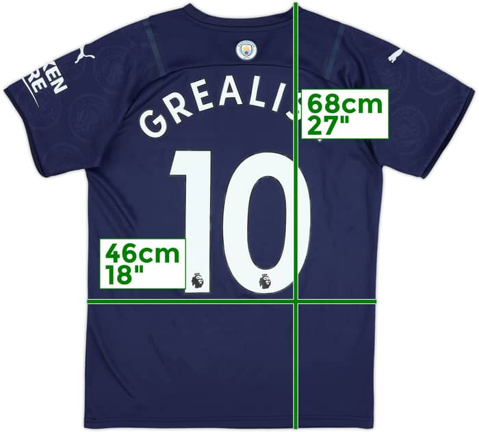 2021-22 Manchester City Third Shirt Grealish #10 - 8/10 - (M)