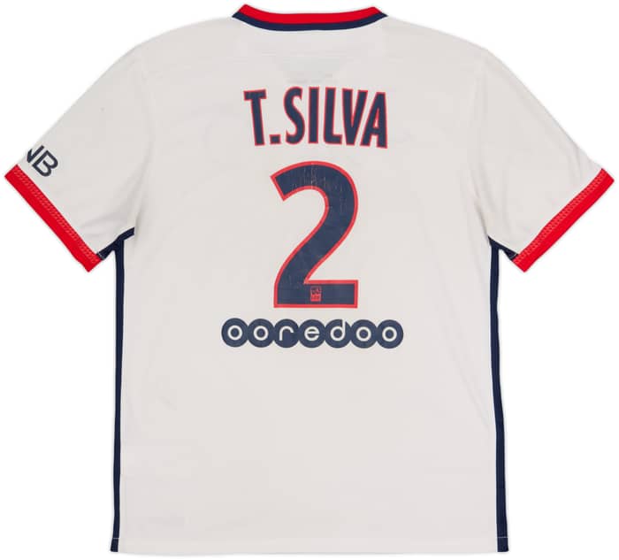 2015-16 Paris Saint-Germain Away Shirt T.Silva #2 - 5/10 - (M)