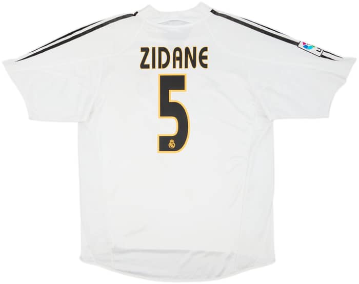 2004-05 Real Madrid Home Shirt Zidane #5 - 6/10 - (L)