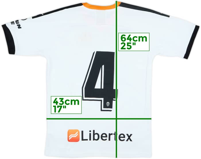 2019-20 Valencia Home Shirt #4 - 3/10 - (XS)