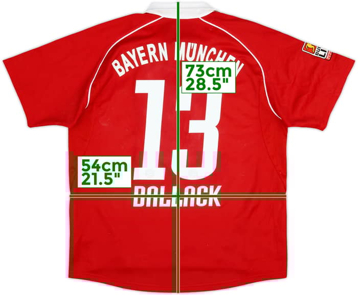 2005-06 Bayern Munich Home Shirt Ballack #13 - 6/10 - (XL.Boys)