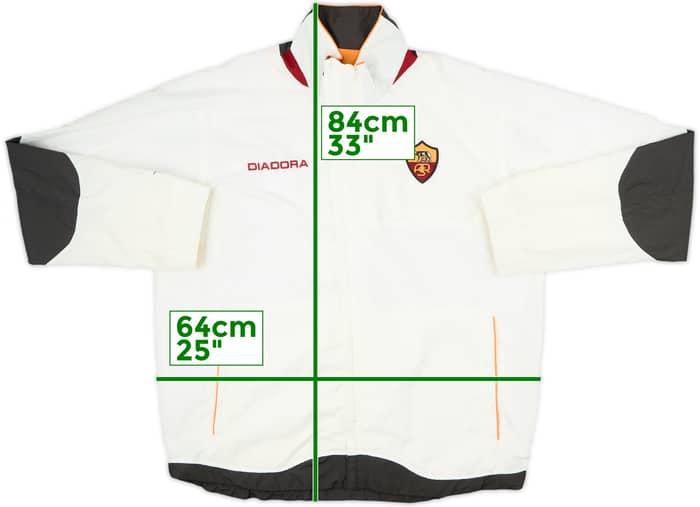 2005-06 Roma Diadora Track Jacket - 8/10 - (XXL)