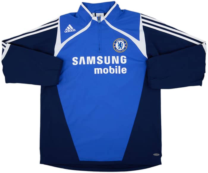 2007-08 Chelsea adidas 1/4 Zip Drill Top - 8/10 - (L)