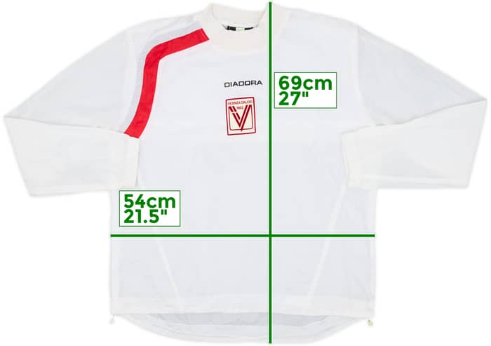 2007-08 Vicenza Diadora Drill Top - 8/10 - (S)