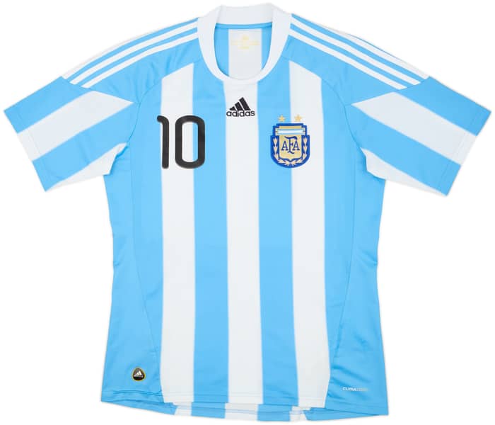 2010-11 Argentina Home Shirt Messi #10 - 7/10 - (L)