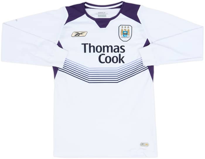 2004-05 Manchester City Away L/S Shirt Sun #17 - 7/10 - (S)