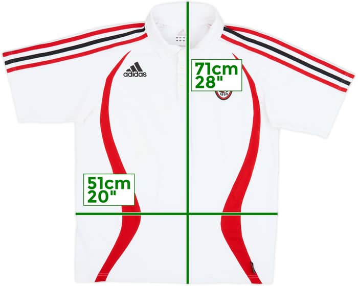 2006-07 AC Milan adidas Polo Shirt - 6/10 - (S)
