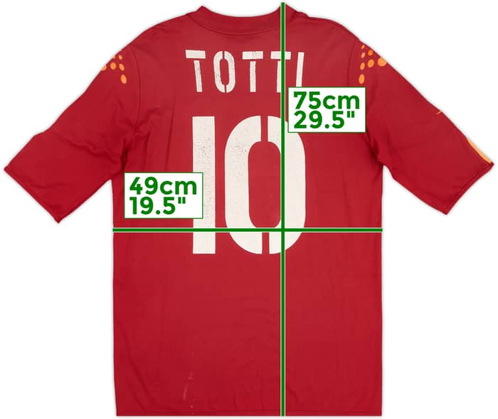 2003-04 Roma Home Shirt Totti #10 - 4/10 - (XL)