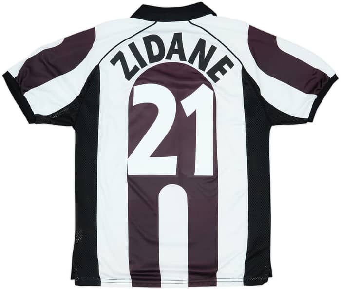 1997-98 Juventus Centenary Home Shirt Zidane #21 - 8/10 - (M)