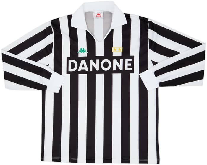 1992-94 Juventus Basic Home L/S Shirt - 7/10 - (XL)