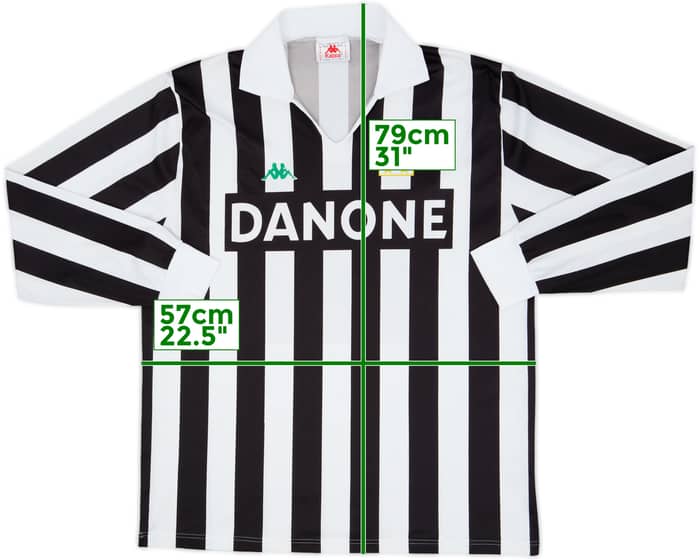 1992-94 Juventus Basic Home L/S Shirt - 7/10 - (XL)