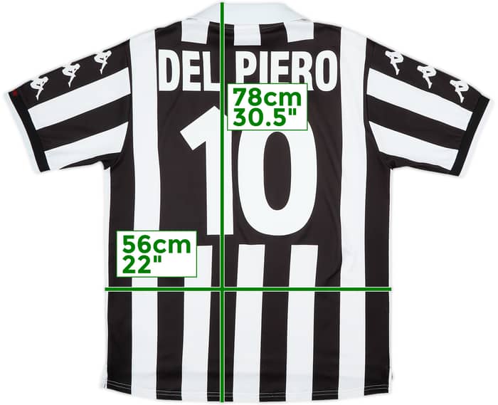1999-00 Juventus Home Shirt Del Piero #10 - 8/10 - (M)