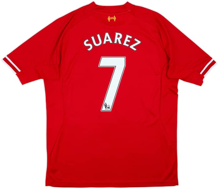 2013-14 Liverpool Home Shirt Suarez #7 - 5/10 - (XL)