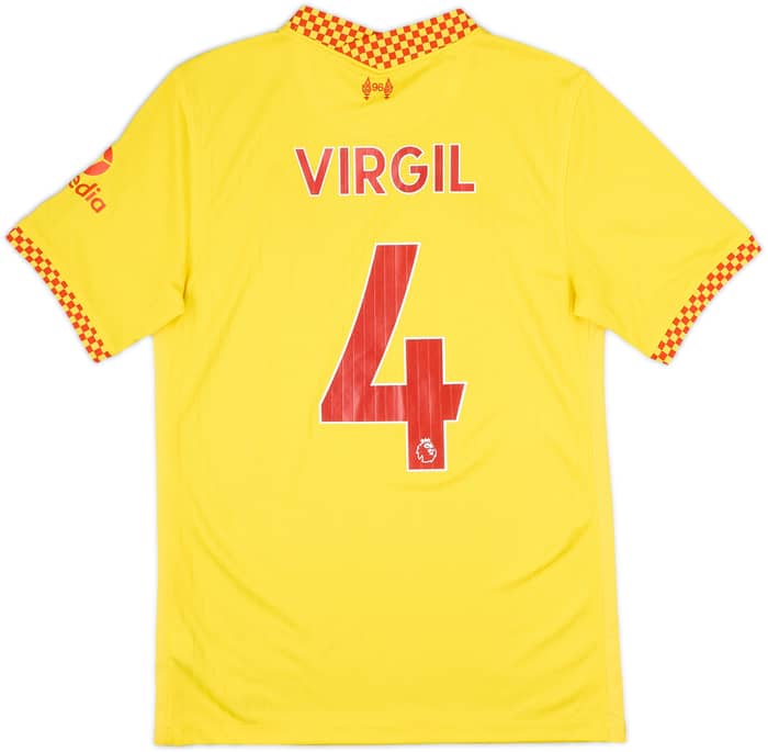 2021-22 Liverpool Third Shirt Virgil #4 - 10/10 - (S)