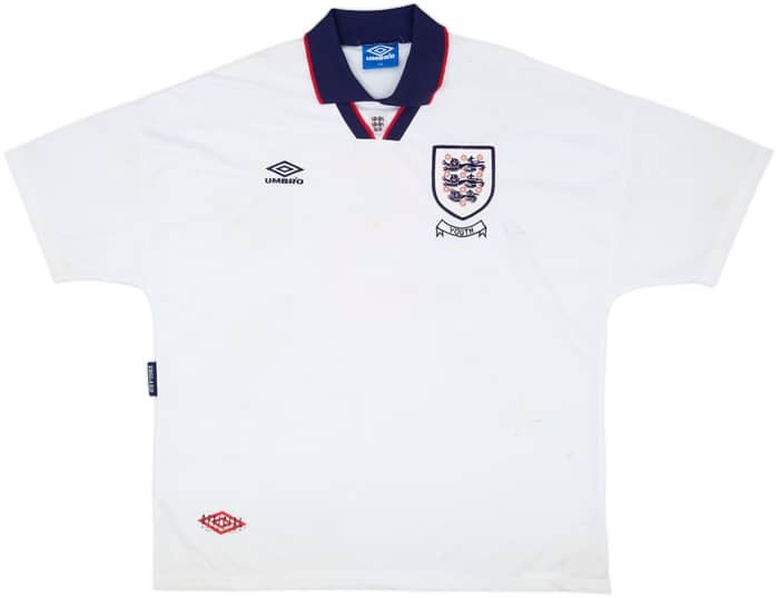 1993-94 England Youth Match Issue Home Shirt #5