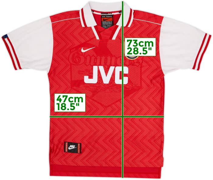 1996-98 Arsenal Home Shirt - 6/10 - (S)