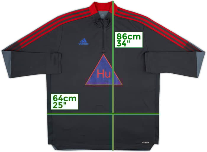 2020-21 Manchester United adidas Humanrace 1/4 Zip Training Top - 6/10 - (XXL)
