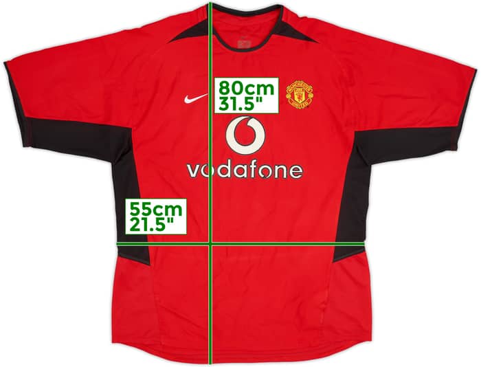 2002-04 Manchester United Home Shirt - 5/10 - (L)