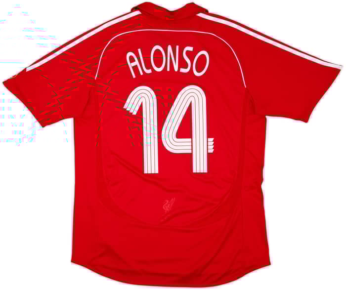 2006-08 Liverpool Home Shirt Alonso #14 - 7/10 - (L)