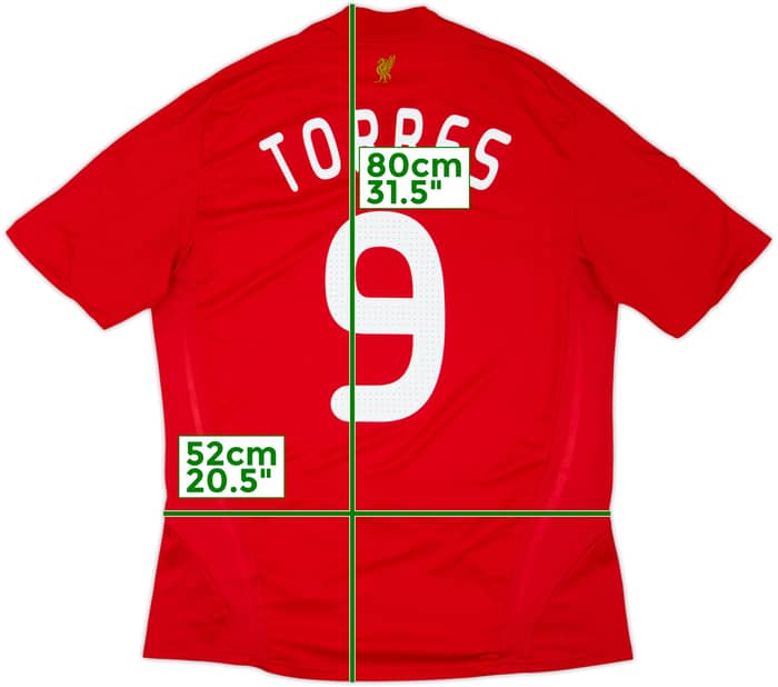 2008-10 Liverpool Home Shirt Torres #9 - 6/10 - (L)