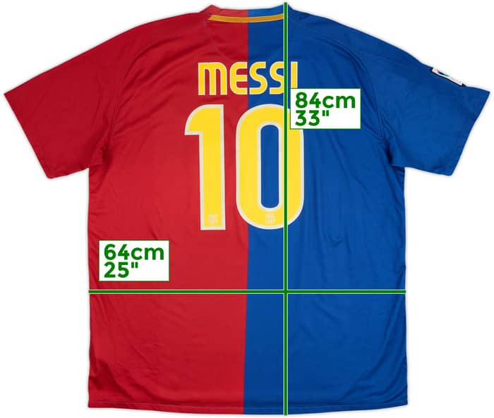 2008-09 Barcelona Home Shirt Messi #10 - 6/10 - (XXL)