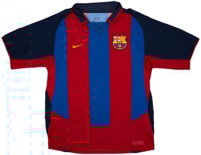 2003-04 Barcelona Home Shirt Ronaldinho #10 - 9/10 - (M)