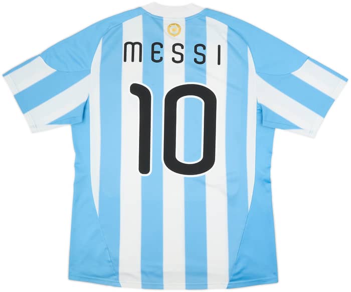 2010-11 Argentina Home Shirt Messi #10 - 5/10 - (XL)