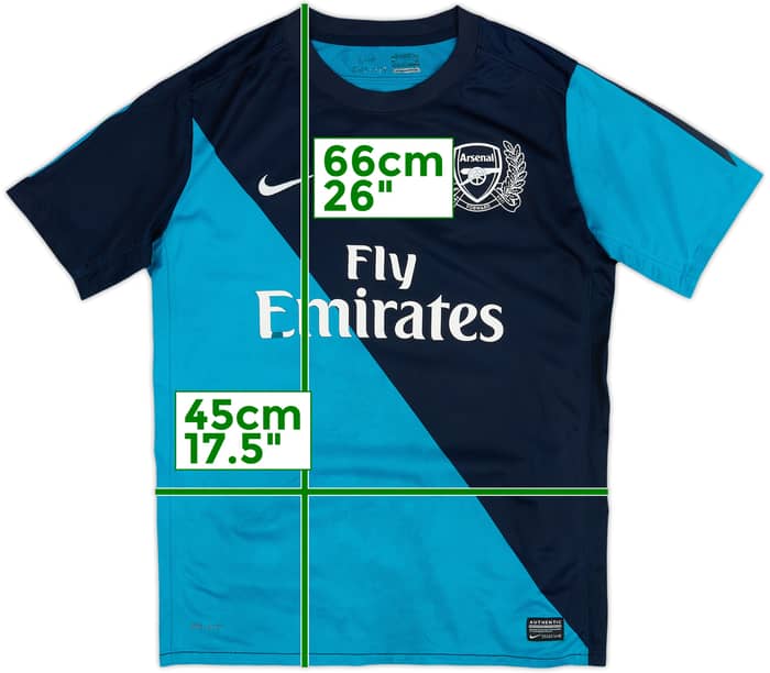 2011-12 Arsenal Away Shirt - 5/10 - (XL.Boys)