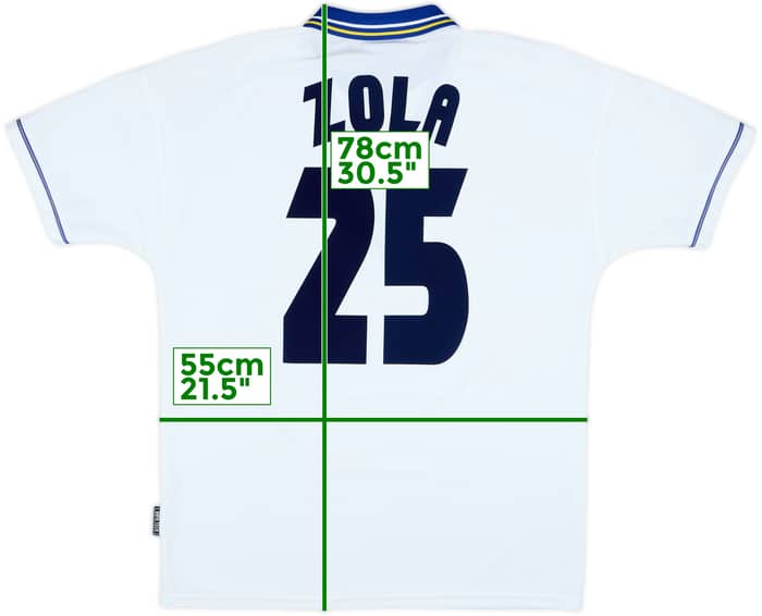 1998-00 Chelsea Away Shirt Zola #25 - 8/10 - (L)