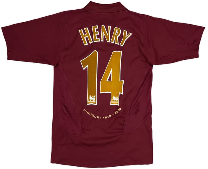 2005-06 Arsenal Home Shirt Henry #14 - 8/10 - (S)