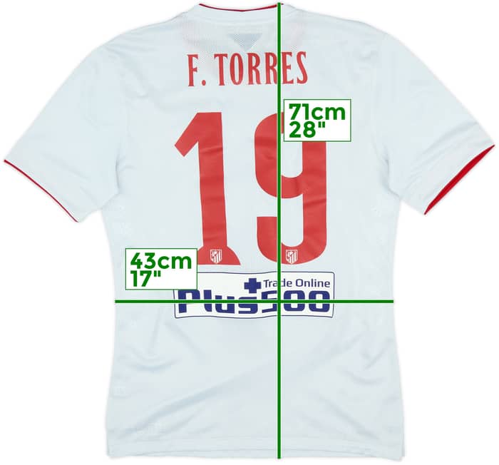 2014-15 Atletico Madrid Player Issue Away Shirt F.Torres #19 - 8/10 - (M)