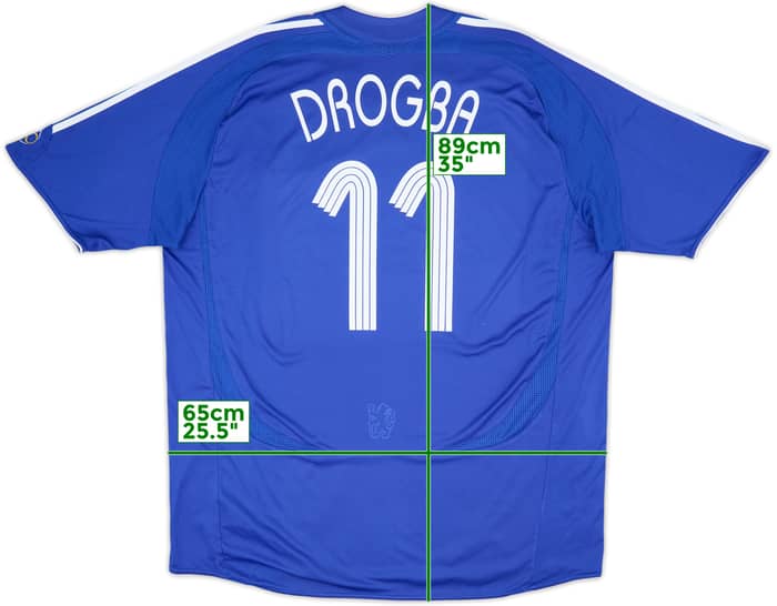 2006-08 Chelsea Home Shirt Drogba #11 - 8/10 - (3XL)