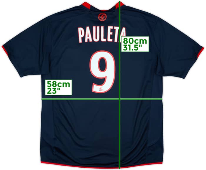 2007-08 Paris Saint-Germain Home Shirt Pauleta #9 - 9/10 - (XL)