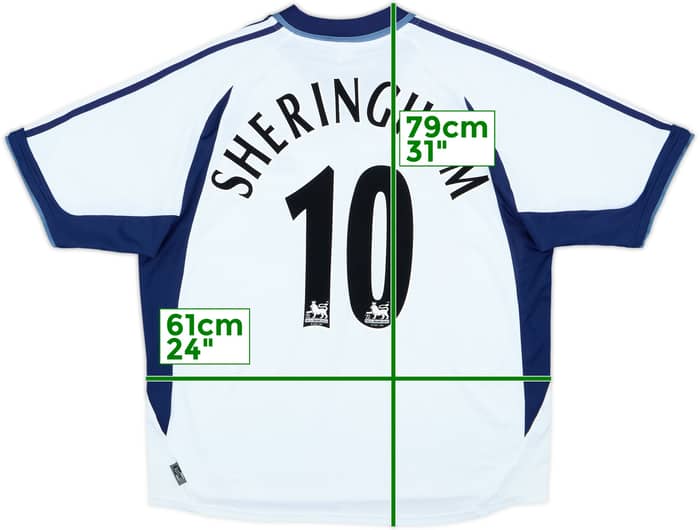 2001-02 Tottenham Camiseta Local Sheringham #10 - 6/10 - (XL)