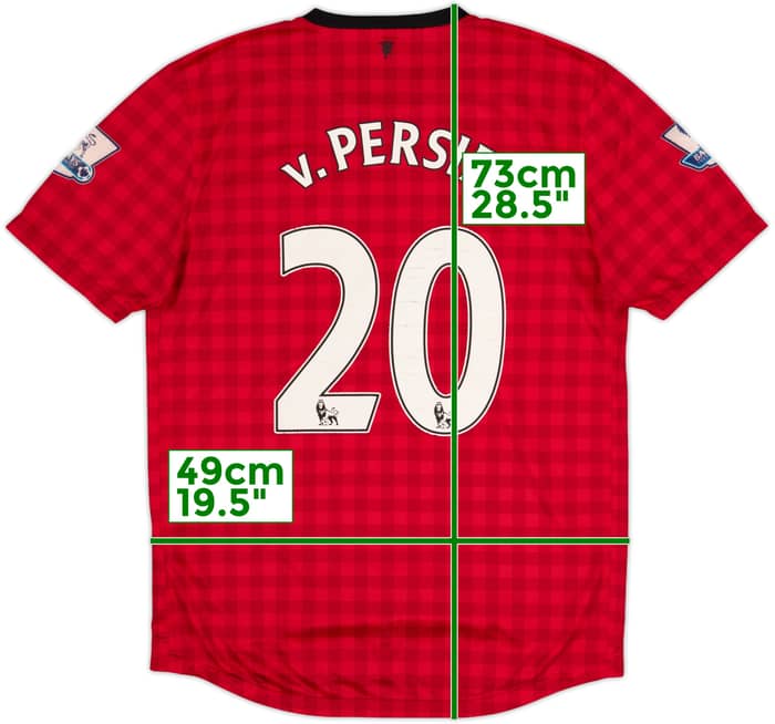 2012-13 Manchester United Home Shirt v.Persie #20 - 5/10 - (M)