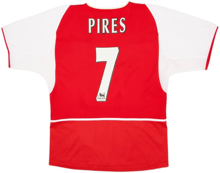 2002-04 Arsenal Home Shirt Pires #7 - 8/10 - (S)