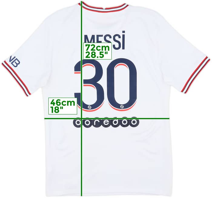 2021-22 Paris Saint-Germain Fourth Shirt Messi #30 - 6/10 - (S)