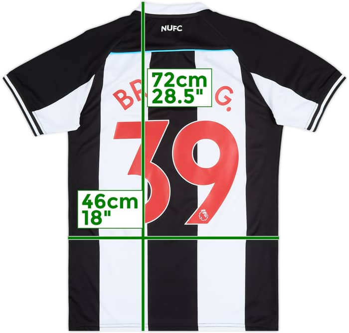 2021-22 Newcastle Home Shirt Bruno G.#39 - 8/10 - (S)