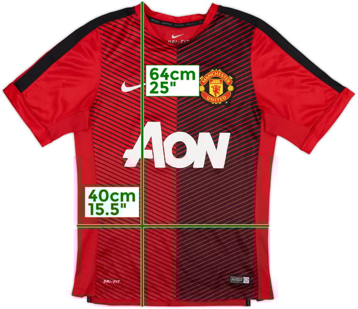 2014-15 Manchester United Nike Training Shirt - 8/10 - (S)