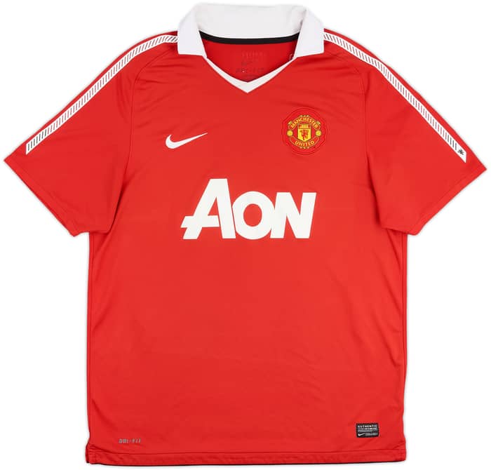 2010-11 Manchester United Home Shirt Carrick #16 - 6/10 - (L)