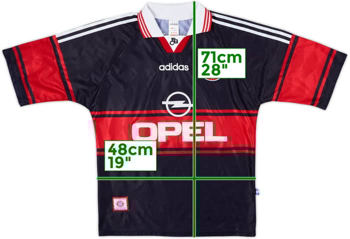 1997-99 Bayern Munich Home Shirt #9 - 8/10 - (S)